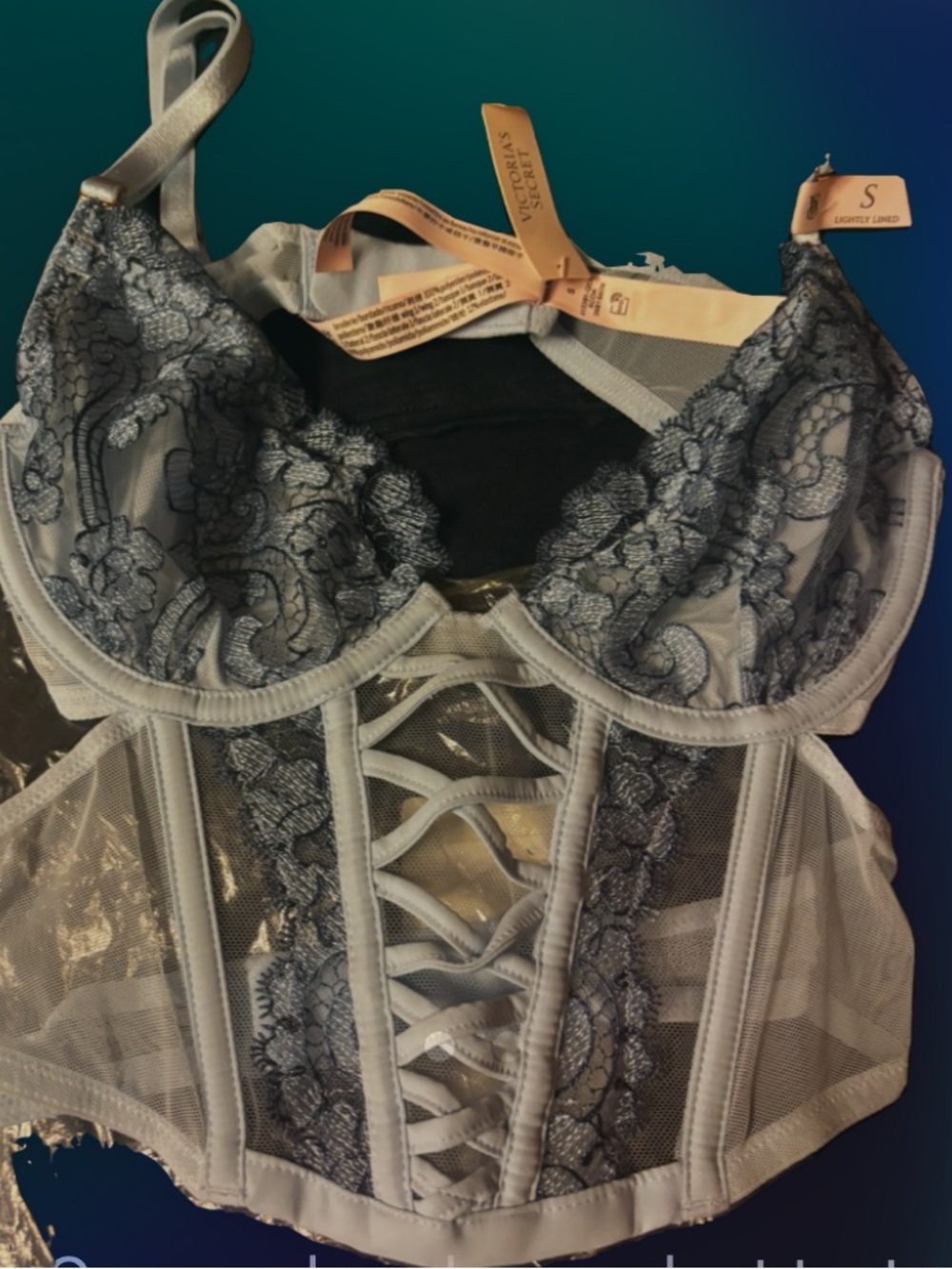 Nwt! VICTORIA's SECRET Dream Angels Lace Corset Bra Size small